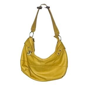 Etienne Aigner Vintage Hobo Bag 100% Leather Buttery Soft Mustard Yellow | GUC
